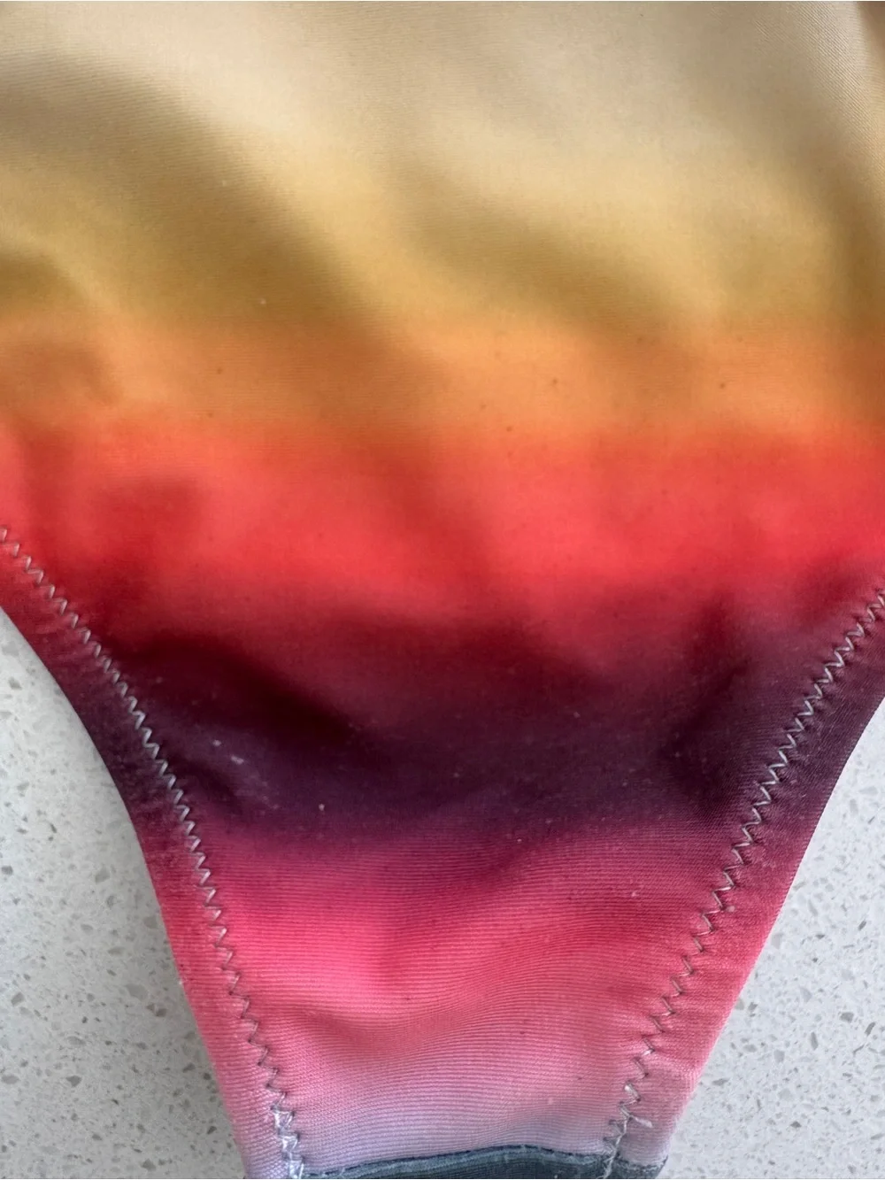 Molo Girls Rainbow Ombre Two-Piece Bikini - Red, Yellow, Blue, Green